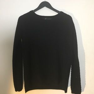 Forever 21 black knit sweater.